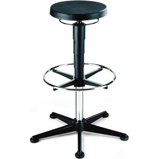 Drehhocker mit Bodengleitern u.Fussring Integralsc