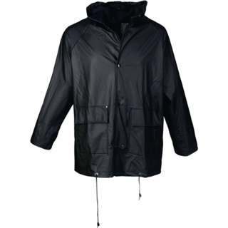 Regenschutzjacke PU schwarz