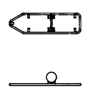 Rohrrahmen mit zentr. Bandbride für Wegweiser