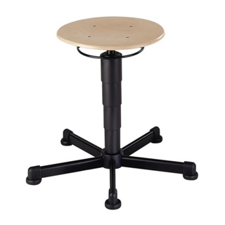 Drehhocker mit Bodengleitern Buche