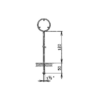 Ständer und Rohrrahmen für runde Signale