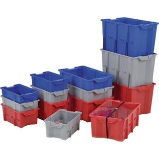 Drehstapelbehälter PP für Rollen geeignet