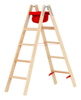 Holz-Stufenstehleiter