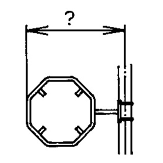 Rohrrahmen m.seitl. Bandbride für STOP-Signale