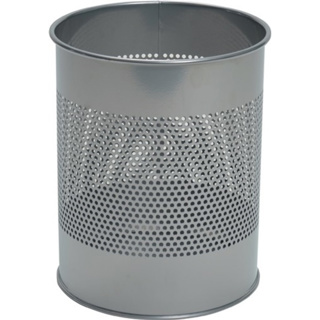 Papierkorb 15l mit Lochraster Stahlblech