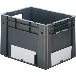 Etikett weiss für Transportstapelkasten