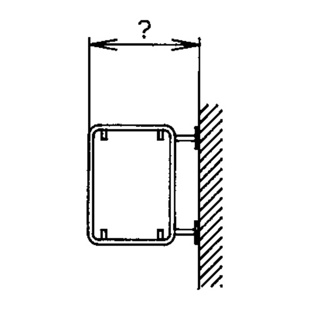 Rohrrahmen mit Wandplatte für rechteckige Signale