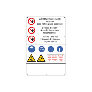 Signal 15.12 Zutritt für Unberechtigte verboten