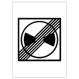 Signal 4.19 Ende des Parkierens mit Parkscheibe