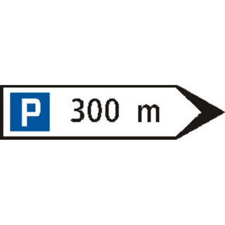 Signal 4.46 Wegweiser Parkplatz