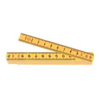 Gliedermeter aus Kunststoff, gelb