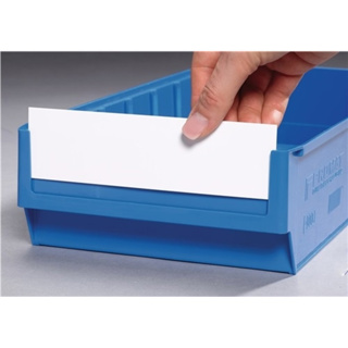 Etikett weiss für Regallagerkasten