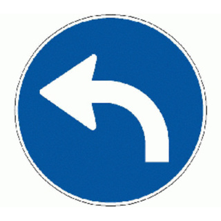 Signal 2.38 Linksabbiegen