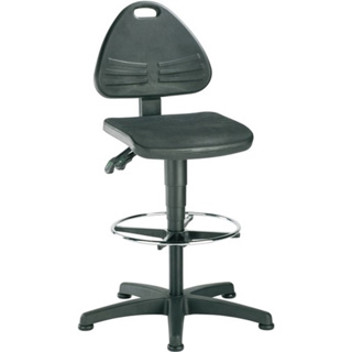 Arbeitsdrehstuhl ISITEC Bodengleiter+Fussring Inte