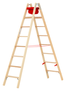 Holz-Stufenstehleiter