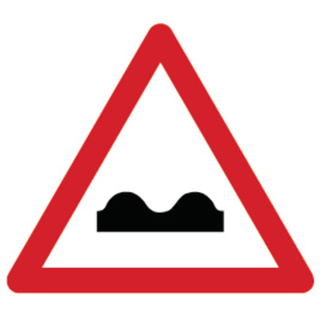 Signal 1.06 Unebene Fahrbahn