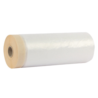 Malerfolie mit Klebeband