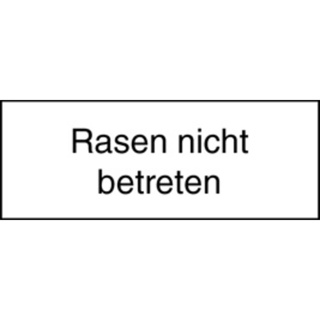 Signal 10.080 Zusatztafel Rasen nicht betreten