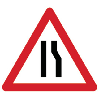 Signal 1.08 Verengung rechts