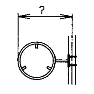 Rohrrahmen m.seitl. Bandbride für rundes Signal