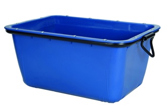 Fertigmörtel-Mulden aus Kunststoff "Action" blau