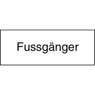 Signal 10.028 Zusatztafel Fussgänger