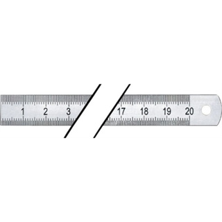 Stahlmassstab biegsam 0.5 mm Skalierung